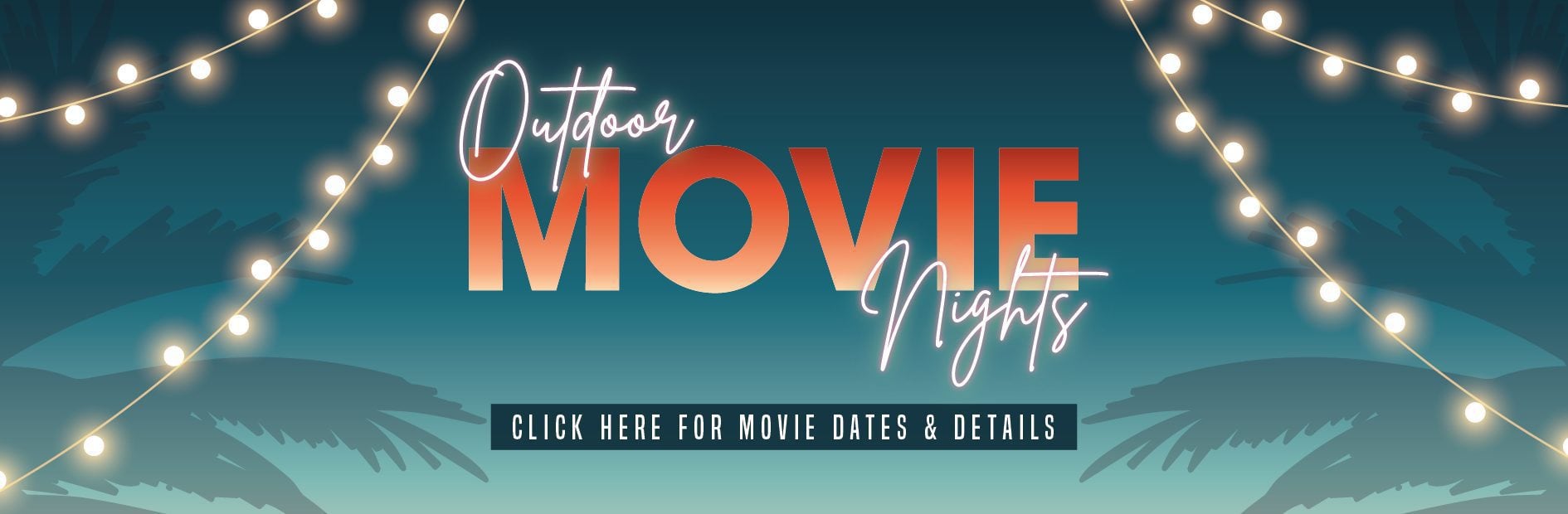 outdoor movie night banner