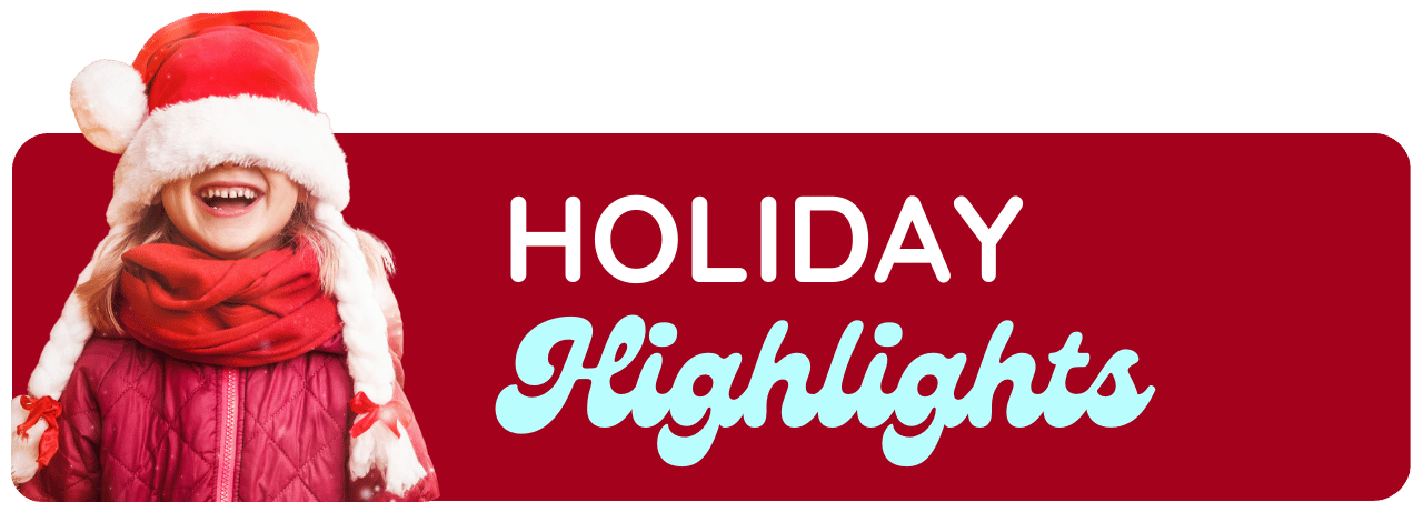 Holiday highlights - girl in santa hat