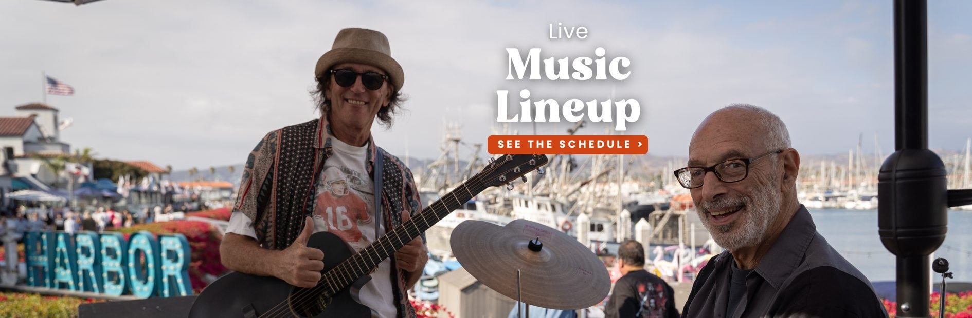 musicians on the waterfront