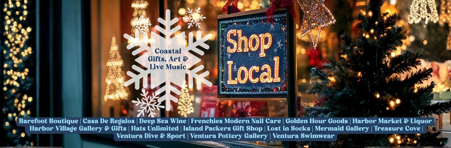 shop local at christmas poster