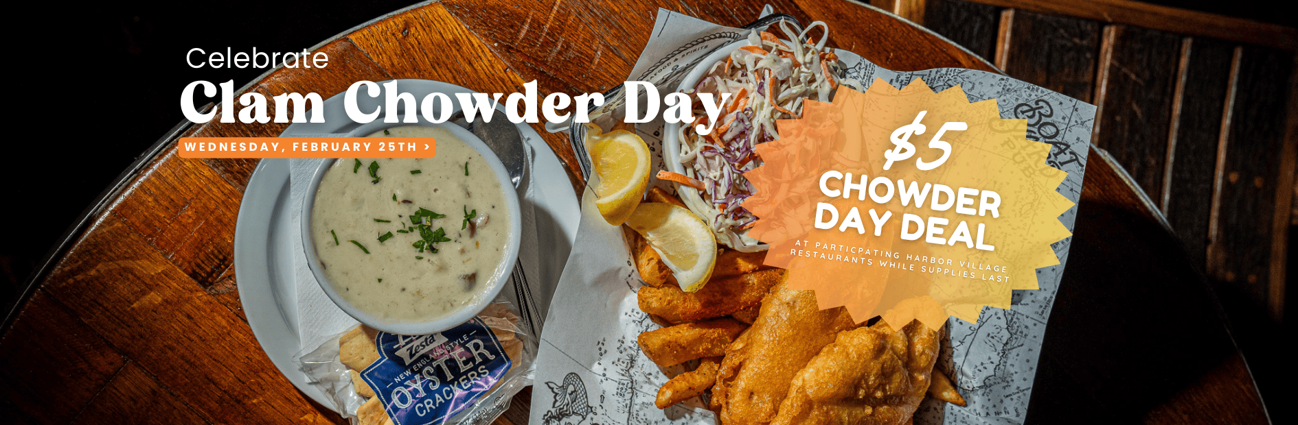 national clam chowder day - clam chowder cup garnished with chives