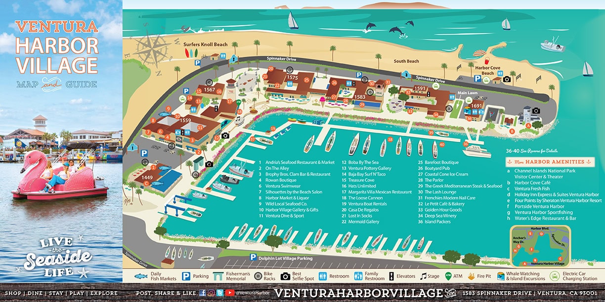 Ventura Harbor village map
