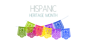 Colorful papel picado banners for Hispanic Heritage Month celebration at Ventura Harbor Village.